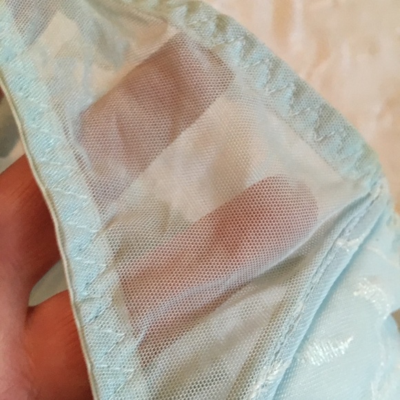 Victoria's Secret Blue Shimmer Lace and Sheer Bra - Picture 2 of 6